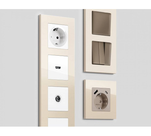 Рамка на 2 поста Ambrella Volt Qubi AF250302