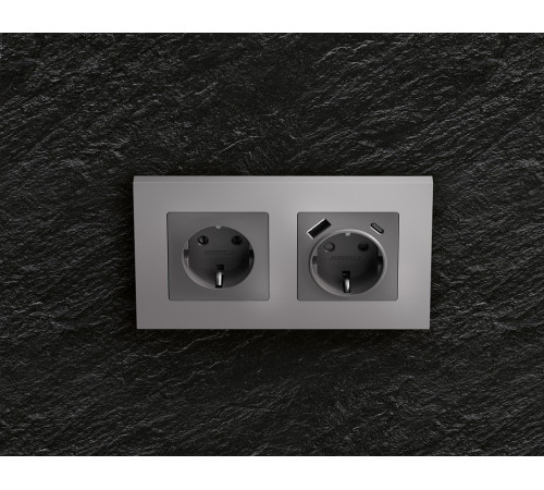 Рамка на 4 поста Ambrella Volt Qubi AF250504