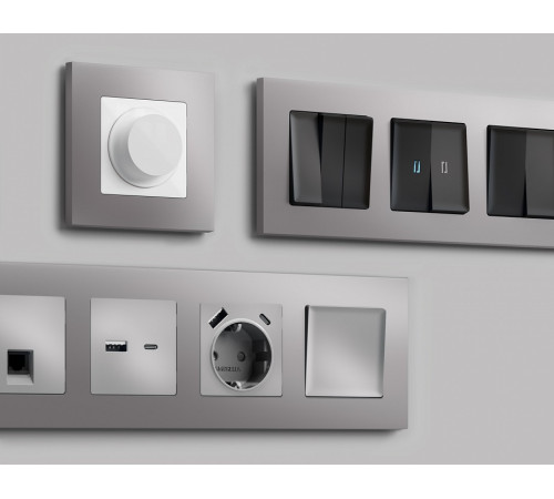 Рамка на 4 поста Ambrella Volt Qubi AF250504