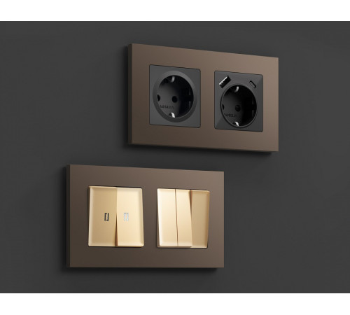 Рамка на 1 пост Ambrella Volt Qubi AF250631