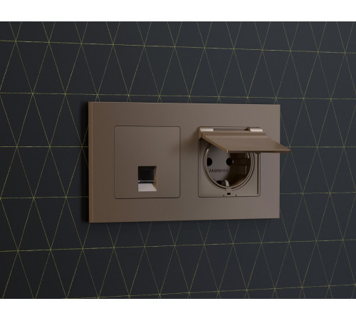 Рамка на 2 поста Ambrella Volt Qubi AF250632