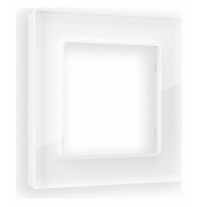 Рамка на 1 пост Ambrella Volt Platos Стекло натуральное AF380101