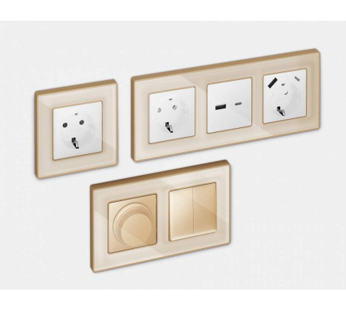 Рамка на 2 поста Ambrella Volt Arctic AF580342