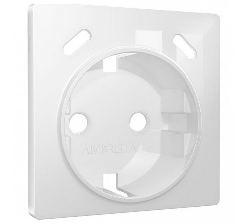 Накладка для розетки с заземлением и со шторками и 2хUSB type С Ambrella Volt ALFA AP1105