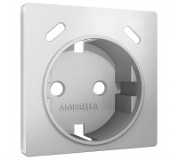 Накладка для розетки с заземлением и со шторками и 2хUSB type С Ambrella Volt ALFA AP4105