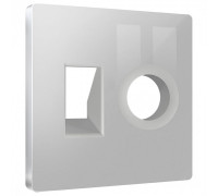 Накладка для ТВ-розетки и RJ-11 или RJ-45 Ambrella Volt ALFA AP4125