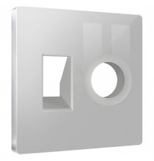 Накладка для ТВ-розетки и RJ-11 или RJ-45 Ambrella Volt ALFA AP4125