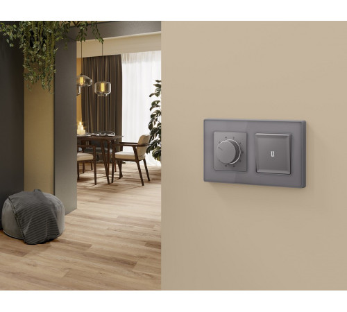 Накладка для терморегулятора электромеханического для теплого пола Ambrella Volt ALFA AP5057