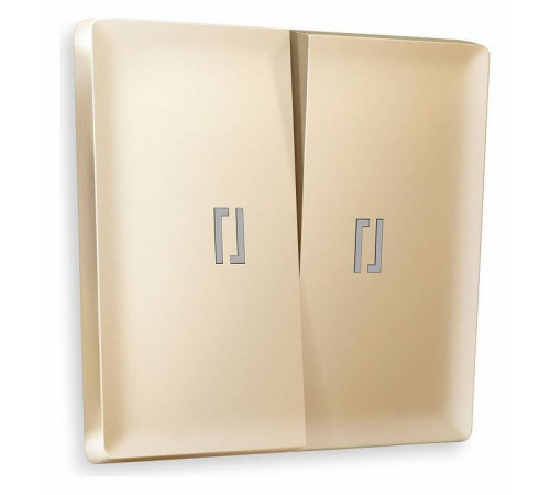 Клавиши для выключателя двухклавишного c подсветкой Ambrella Volt Quant AP6040