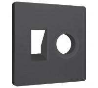 Накладка для ТВ-розетки и RJ-11 или RJ-45 Ambrella Volt ALFA AP9125