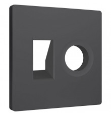 Накладка для ТВ-розетки и RJ-11 или RJ-45 Ambrella Volt ALFA AP9125