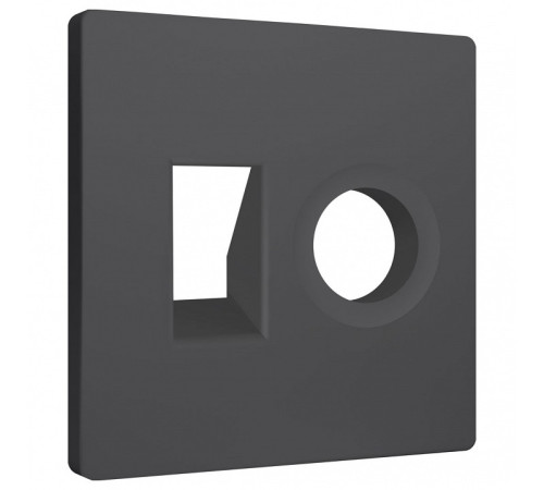 Накладка для ТВ-розетки и RJ-11 или RJ-45 Ambrella Volt ALFA AP9125