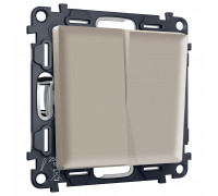 Выключатель перекрестный двухклавишный без рамки Ambrella Volt MA MA363030