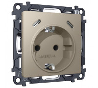 Розетка с заземлением и 2хUSB type C, без рамки Ambrella Volt MA MA370510