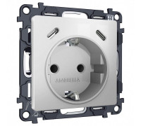 Розетка с заземлением и 2хUSB type C, без рамки Ambrella Volt ALFA MA410510