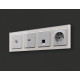 Розетка Ethernet RJ-45 и со шторками, без рамки Ambrella Volt ALFA MA412005