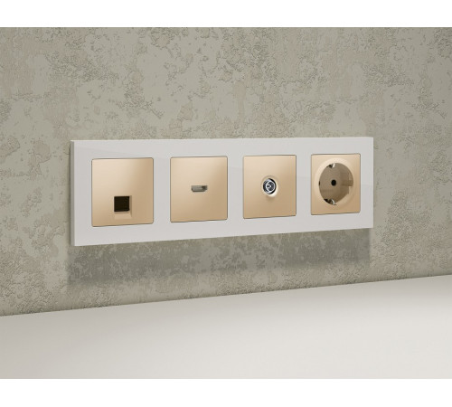 ТВ-розетка оконечная без рамки Ambrella Volt ALFA MA613005