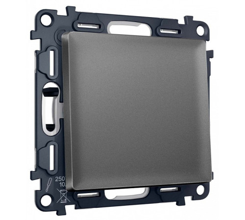 Выключатель двухполюсной самовозвратный без рамки Ambrella Volt MA MA651050