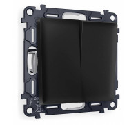 Выключатель проходной двухклавишный Ambrella Volt Quant MA803020