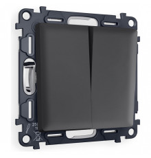 Выключатель перекрестный двухклавишный без рамки Ambrella Volt ALFA MA903030