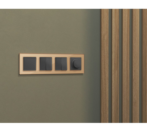 Выключатель перекрестный двухклавишный без рамки Ambrella Volt ALFA MA903030