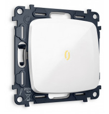 Выключатель одноклавишный с подсветкой без рамки Ambrella Volt MO MO102010