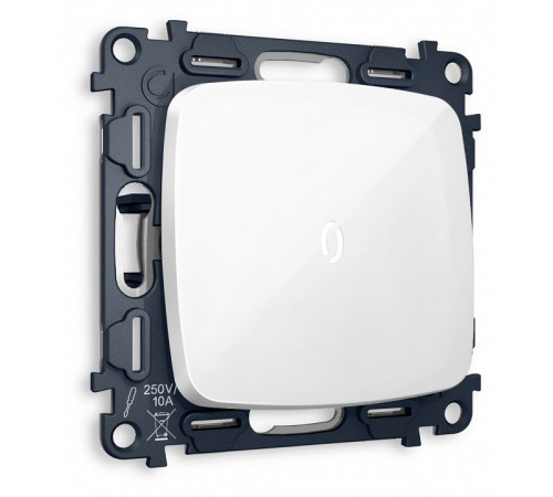 Выключатель одноклавишный с подсветкой без рамки Ambrella Volt MO MO102015