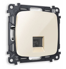 Розетка телефонная RJ-11 со штрокой, без рамки Ambrella Volt Quant MO312030