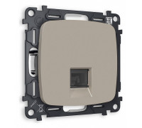 Розетка Ethernet RJ-45 и со шторками, без рамки Ambrella Volt Quant MO372010