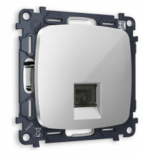 Розетка телефонная RJ-11 со штрокой, без рамки Ambrella Volt Quant MO412030