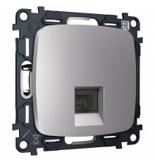 Розетка Ethernet RJ-45 и со шторками, без рамки Ambrella Volt OMEGA MO512005