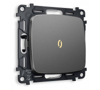 Выключатель одноклавишный с подсветкой без рамки Ambrella Volt Quant MO652010