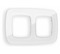 Рамка на 2 поста Ambrella Volt Radian Стекло органическое OF320102