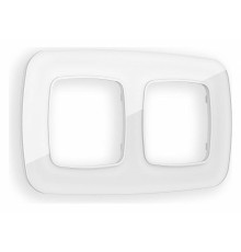 Рамка на 2 поста Ambrella Volt Radian Стекло органическое OF320102