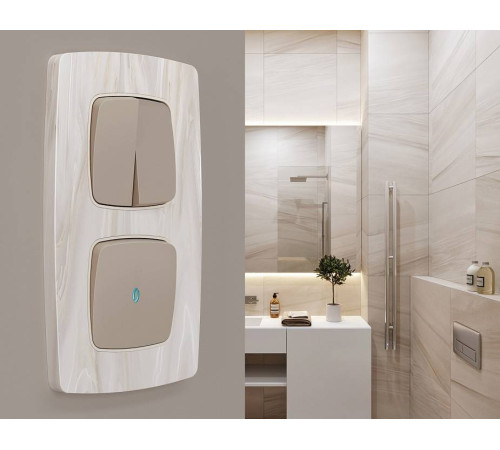 Рамка на 2 поста Ambrella Volt Opera OF940302