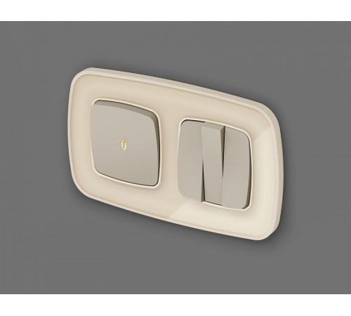 Клавиша для выключателя одноклавишного c подсветкой Ambrella Volt Quant OP3620