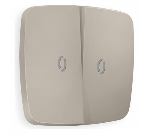 Клавиши для выключателя двухклавишного c подсветкой Ambrella Volt Quant OP3640