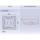 Механизм выключателя перекрестного одноклавишного Ambrella Volt Quant VM112
