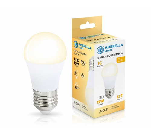 Лампа светодиодная Ambrella Light G45 451303