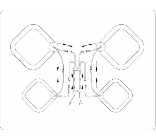 Потолочная люстра Ambrella Light FA FA3822