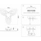 Потолочная светодиодная люстра Ambrella light FA FA4545 108 Вт с пультом FA4545