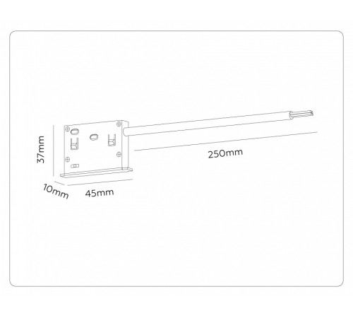 Токопровод концевой Ambrella Light TRACK SYSTEM GL2025