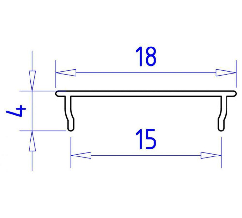 Профиль накладной гибкий Ambrella Light GP GP1600BK