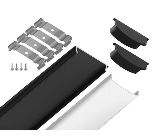 Профиль накладной гибкий Ambrella Light GP GP1600BK