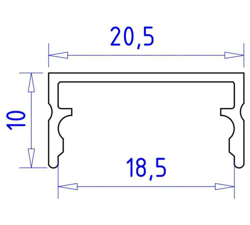 Профиль накладной Ambrella Light GP GP2001AL