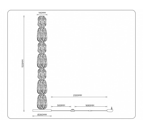 Торшер Ambrella Light LH LH30112
