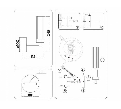 Бра Ambrella light HIGH LIGHT LH55154 E14 40 Вт LH55154