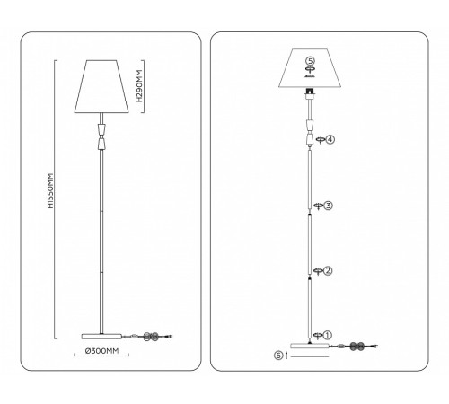 Торшер Ambrella Light LH LH75059