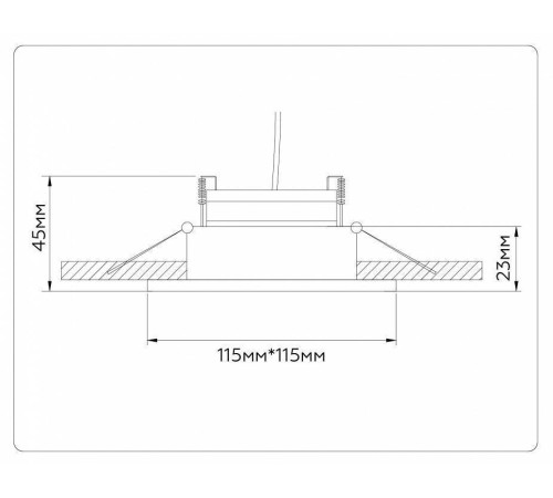 Встраиваемый светильник Ambrella Light TN TN51918