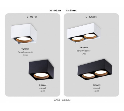 Накладной светильник Ambrella Light TN TN70875